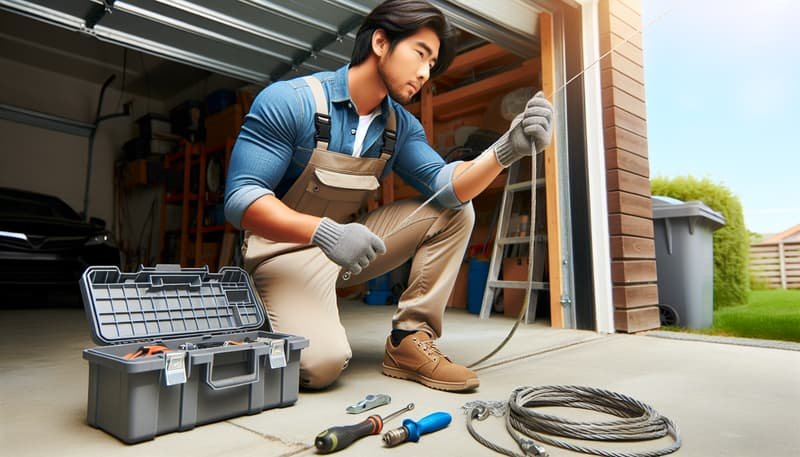Garage Door Cable Repair in Hinsdale